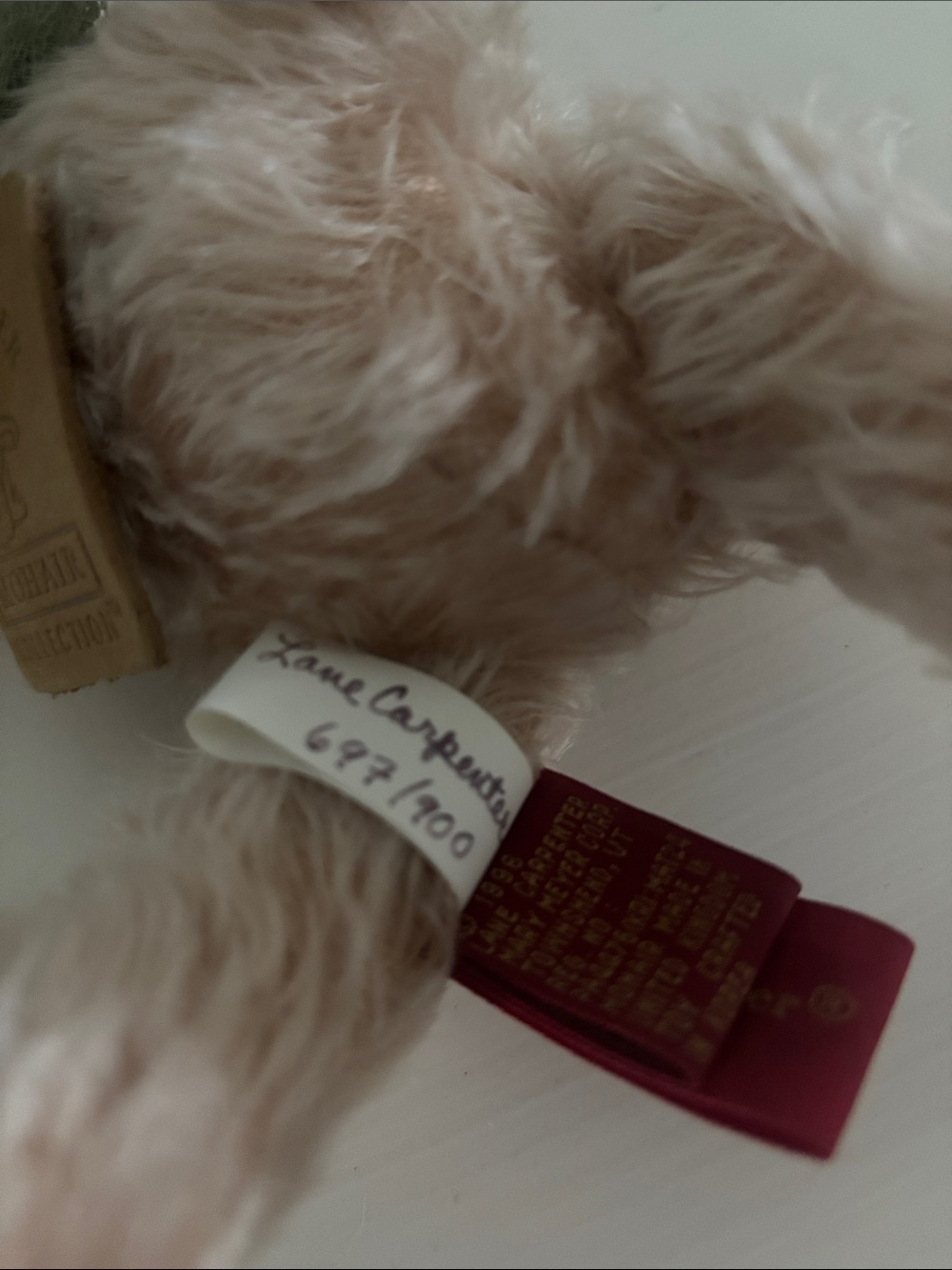 Mary Meyer Mohair “Kendra” jointed Bear - Picture 3 of 9